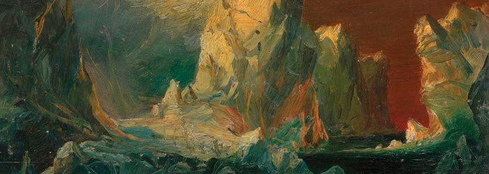 ⚓Репродукция морской пейзаж известного художника "Айсберги" - Черч Фредерик Эдвин